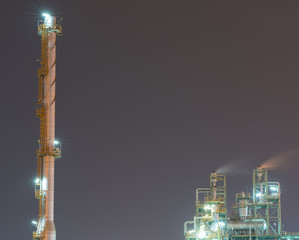 Wall Mural - Power plant at night.
