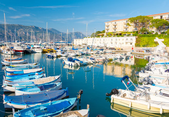 Wall Mural - luxury harbor in Saint Jean Cap Ferrat on french riviera, cote d'azur, France