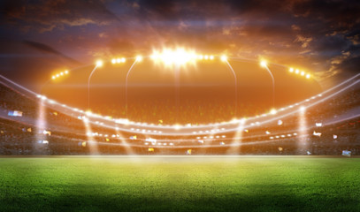 american football stadium 3D.