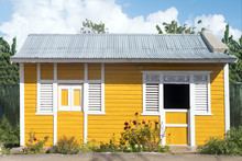 Typical Caribbean House, Yellow.