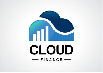 Poster - Cloud Finance Logo Template Design Vector, Emblem, Design Concept, Creative Symbol, Icon