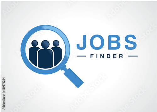 Jobs Finder Logo Template Design Vector, Emblem, Design Concept, Creative  Symbol, Icon - Buy this stock vector and explore similar vectors at Adobe  Stock | Adobe Stock