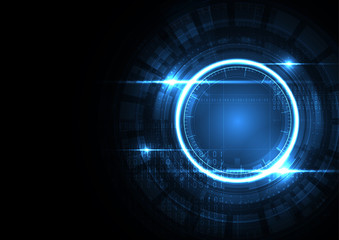 Sticker - Technological encryption interface concept abstract background vector