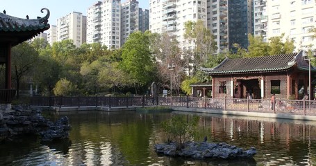 Wall Mural - Lai Chi Kok, Hong Kong, 18 January 2018:- Lingnan Garden