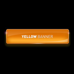 Wall Mural - vector illustration of realistic glass colored banner on black background for your design.