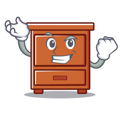 Wall Mural - Successful wooden drawer character cartoon