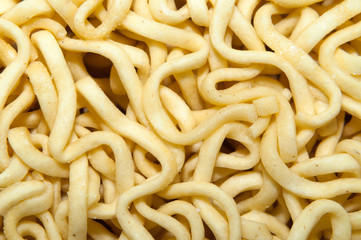 Instant noodles closeup