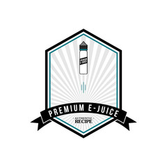 Sticker - personal vaporizer e-cigarette e-juice liquid label badge