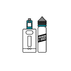 Sticker - personal vaporizer e-cigarette e-juice liquid plastic bottle