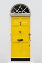 Yellow Elegant Residential Apartment Door