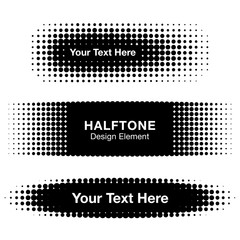 Wall Mural - abstract halftone design elements. vector illustration.