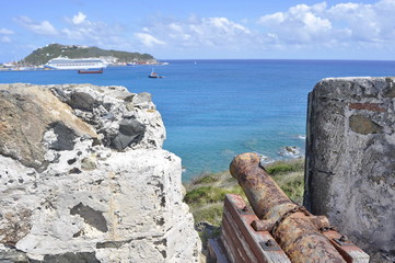 Wall Mural - Fort Amsterdam in St. Maarten