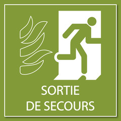 Poster - Logo sortie de secours.