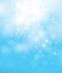 Wall Mural - vector blue lights background. sky background.