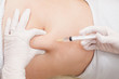 mesotherapy treatment on woman's body