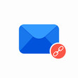 © azvector - Chain email envelope link mail icon
