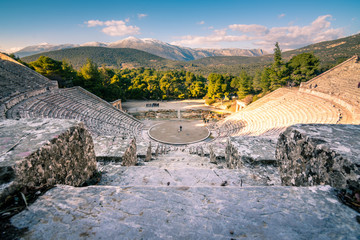 Wall Mural - The ancient theater of Epidaurus (or 