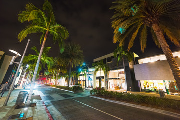 Wall Mural - Rodeo Drive by night