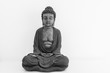 Buddha - Statue Buddhismus mit Textfreiraum