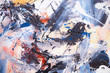 canvas print picture - Öl gemalter abstrakter Hintergrund