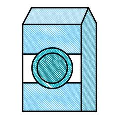 Sticker - milk box isolated icon