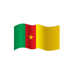 Cameroon flag, vector illustration