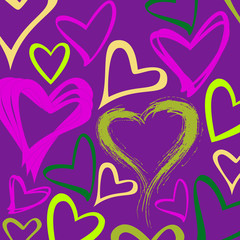 Wall Mural - background from hearts. st. valentine's day.