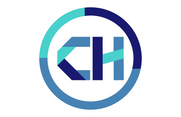 CH Global Circle Ribbon letter Logo 