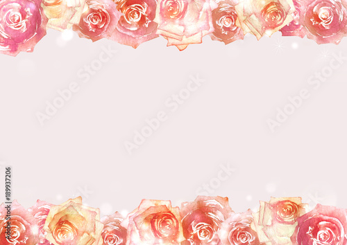 薔薇 背景フレーム 水彩 イラスト Stock Illustration Adobe Stock 薔薇 背景フレーム 水彩 イラスト Stock Illustration Adobe Stock