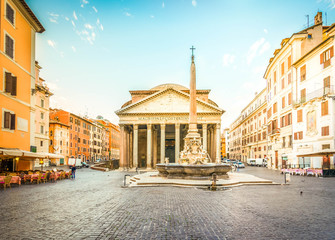 Fototapete - Pantheon in Rome, Italy