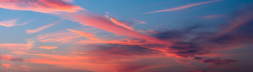 Wall Mural - panorama sky during sunset in the twighligth sky