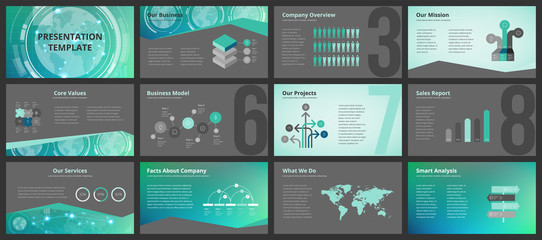 Wall Mural - Business presentation templates
