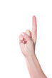 © Photodrive - Woman hand showing number one with index finger isolated on white background