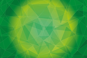 Wall Mural - abstract geometric background with triangles in different shades of green