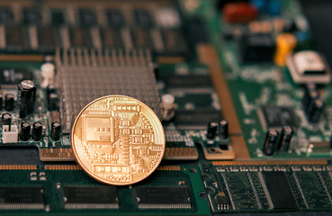 bitcoin among computer chips