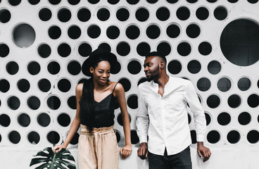 Portrait of a beautiful African American couple.