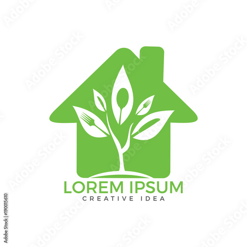 Healthy Food Logo Vegetarian Food Symbol Creative Logo Design Concept For Healthy Products Buy This Stock Vector And Explore Similar Vectors At Adobe Stock Adobe Stock