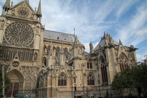 Plakat Katedra Notre Dame w Paryżu we Francji