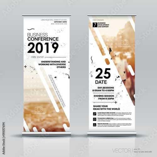 Vertical Banner Design Signboard Advertising Brochure Flyer