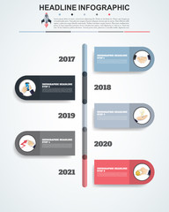 Wall Mural - Business data visualization. Process chart. Abstract elements of graph, diagram with steps, options, parts or processes. Vector business template for presentation. Creative concept for infographic.