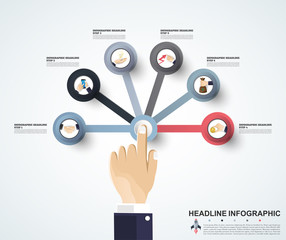 Wall Mural - Business data visualization. Process chart. Abstract elements of graph, diagram with steps, options, parts or processes. Vector business template for presentation. Creative concept for infographic.