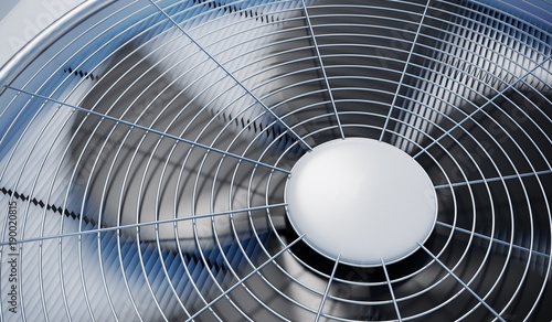 Fotografía Close up view on HVAC units (heating, ventilation and air conditioning)