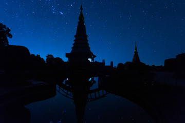 Wall Mural - pagoda with star.