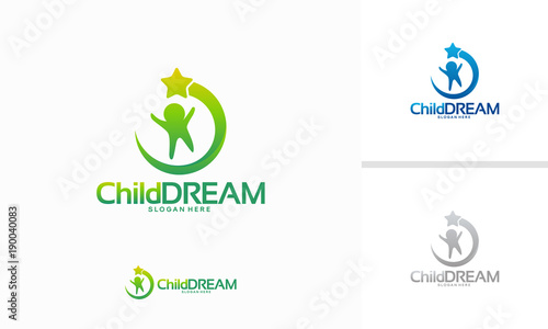 Kid School Logo Designs Concept Child Dreams Logo Designs