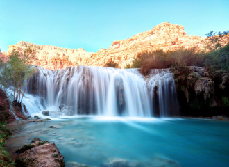 Down Havasu Falls