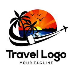 travel and tour logo template