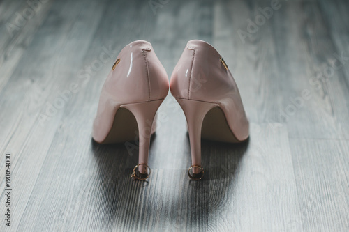 dusty rose heels wedding