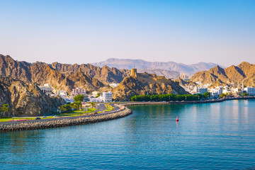 Fototapete - Waterfront of Muscat, Oman