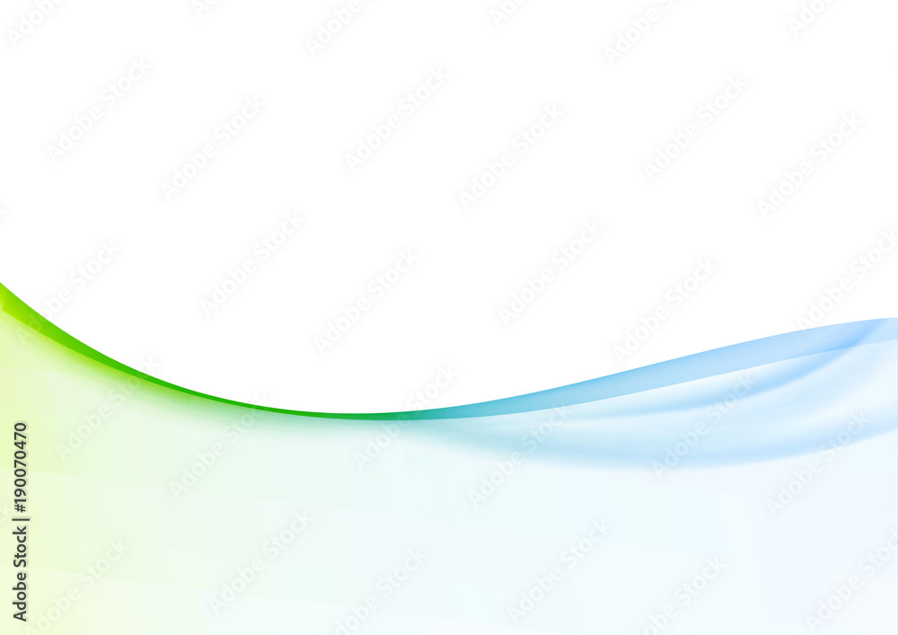 Minimalistic soft light abstract swoosh wave border layout Stock Vector ...