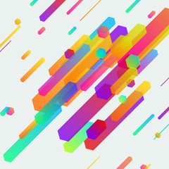 Wall Mural - bright minimalistic contemporary neon lines banner background